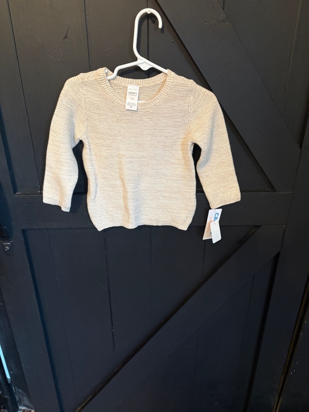 Carter's Neutral Knit Crewneck Sweater